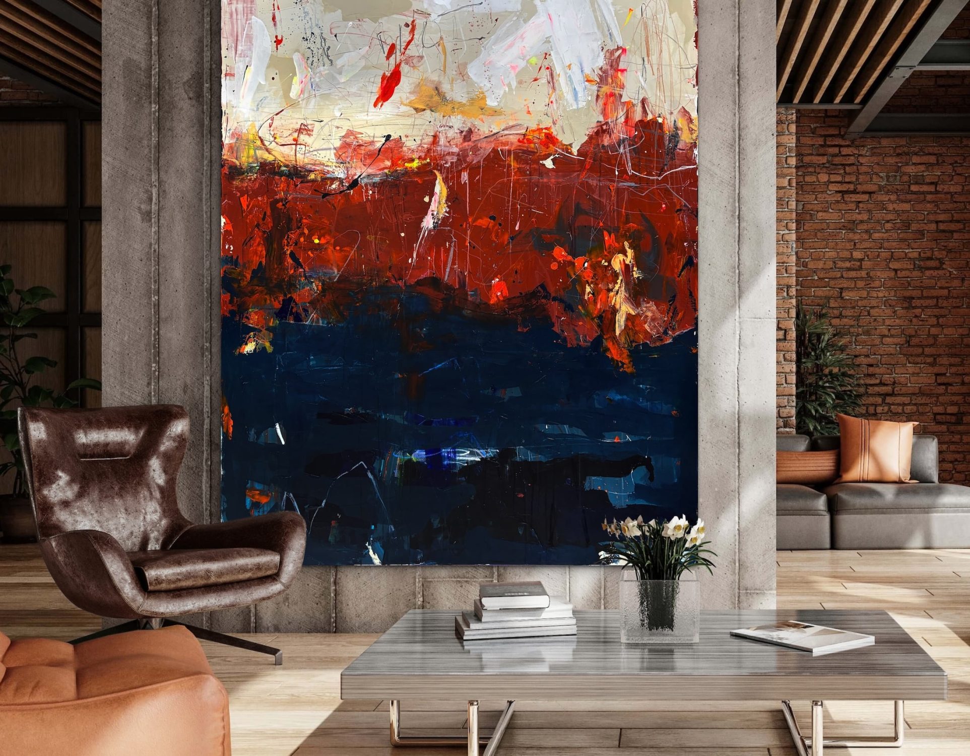 Hvert år - abstrakte malerier 160x200 cm