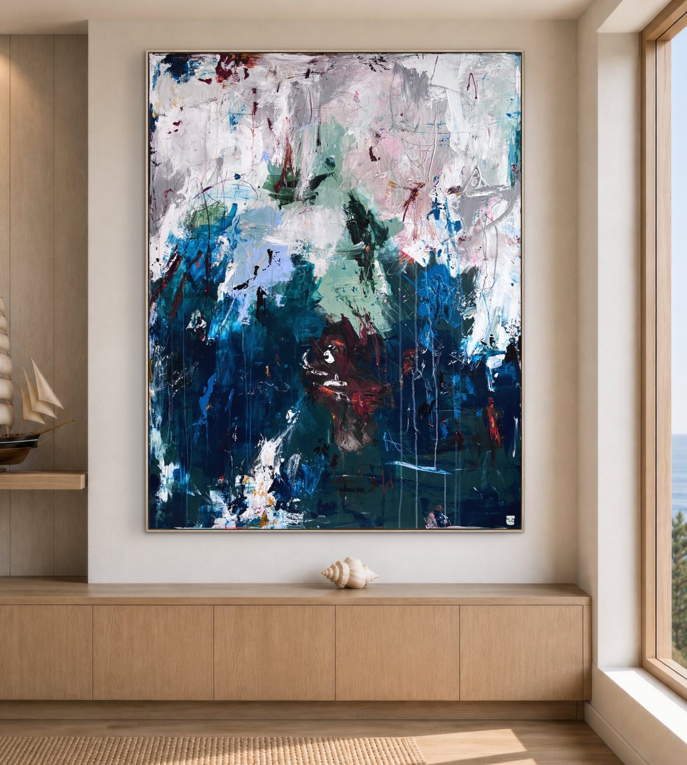 Genoplevelse - abstrakte malerier 125x160 cm